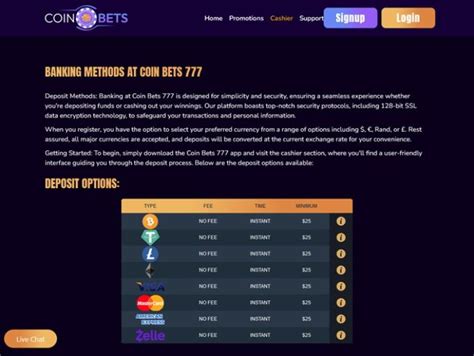 Coinbets777 Casino has an EXCLUSIVE 30$ No Deposit Bonus.